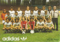 Mannschaftskarte 2: adidas Werbekarte; Saison: 1977/78; Ligazugehörigkeit: 1. Bundesliga