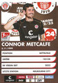 Conner Metcalfe; Rückseite Autogrammkarte: Saison 2022/23 (2. Bundesliga)