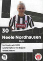 Rückseite Autogrammkarte: Saison 2025/26 (Frauen-Regionalliga Nord)