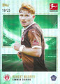 Trading Card ohne Nummer mit Originalunterschrift: Robert Wagner (Green 19/25); Summer Signings 2024/25; Toops
