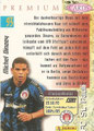 Trading Card 93: Rückseite Trading Card; Panini Premium Cards 95/96