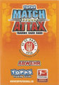 Rückseite einer Trading Card dieser Serie: Abwehr; Match Attax Special; Bundesliga 2010/2011; Topps
