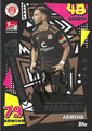 Trading Card 447 mit Originalunterschrift: Leart Paqarada (Matchwinner); Topps Match Attax 2022/2023; Topps