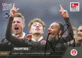 Trading Card 53 mit Originalunterschrift: Youngster secures league lead with last-minute goal; Topps Now