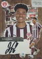 Trading Card 16: Joel Chima, Fujita (Rote Parallel 51/99); On-Card Signature (Aktueller Kader); UltimateDropz