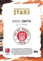 Trading Card ohne Nummer: Rückseite Trading Card (Orange 11/49): Eric Smith; International Stars 2024/25; Toops