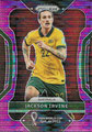 Trading Card 284: Jackson Irvine ( Breakaway Purple 25/35); Prizm FIFA World Cup Qatar 2022 Soccer Cards; (Panini America)