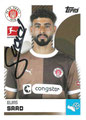 Sticker 365 mit Originalunterschrift: Elias Saad; Fußball Bundesliga (Offizielle Sticker-Sammlung 2024/2025); Topps