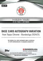 Trading Card BA-PT: Rückseite Trading Card (Orange 22/25): Philipp Treu; Topps Chrome Sapphire Edtion (Season 2024/25); Topps
