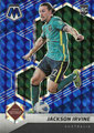 Trading Card 147: Jackson Irvine (Mosaic Blue 32/99); 2021-22 Panini Mosaic Road to FIFA World Cup Soccer Cards; (Panini America)