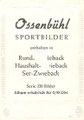 Sportbilder Album; Rückseite: Ossenbühl