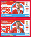 Sticker LUX 14: Danel Sinani / Sticker LUX 15: Yvandro Borges Sanches: UEFA EURO 2024 Germany (Swiss Edition); Topps
