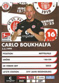 Carlo Boukhalfa; Rückseite Autogrammkarte: Saison 2022/23 (2. Bundesliga)