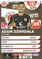 Adam Dzwigala; Rückseite Autogrammkarte: Saison 2022/23 (2. Bundesliga)