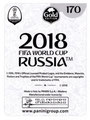 Sticker 170: Rückseite Sticker; Russia 2018 (World Cup); Gold Edition (Schweiz); Panini Bilderdienst, Tütenbilder