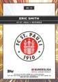Trading Card UB-14 (Ultrabeam): Rückseite Trading Card: Eric Smith; Topps Chrome Bundesliga 2024/25; Topps