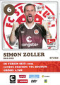 Simon Zoller; Rückseite Autogrammkarte: Saison 2023/24 (2. Bundesliga)