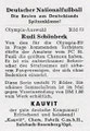 Bild 53: Rückseite Sammelbild: Rudi Schönbeck, Deutscher Nationalfußball (Die Besten aus Deutschlands Spitzenklasse); Kauvit, Chem. Frabrik G.m.b.H., Sulzbach-Rosenberg/Opf   