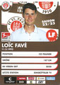 Autogrammkarten-Set 1: Loic Fave; Rückseite Autogrammkarte: Saison 2022/23 (2. Bundesliga)