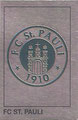 Glitzer Sticker W 24b: FC St. Pauli Wappen: Fußball' 92; Panini Bilderdienst, Unterschleißheim