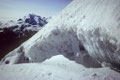 Randkluft mit Monte Rosa am Horizont