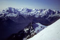 Bergpanorama Monte Rosa bis Klein Matterhorn