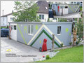 38 Künstleratelier Dach mit Trapezprofilblech