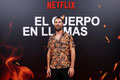 José Manuel Poga de PACO VARELA en la premiere de 'El cuerpo en llamas' de Netflix, Madrid. 6 Septiembre 2023.