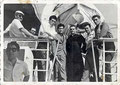 Sul traghetto per andare in gita parrocchiale a Paola. 1960