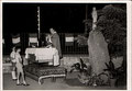 Celebrazione al Centro Sociale per la posa dell'opera in bronzo dell'artista Salvatore Incorpora "Madonna del cammino" - 1969