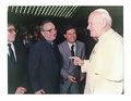 A colloquio col Papa Giovanni Paolo II, con l'allora Sndaco di Linguaglossa Raineri - 1980