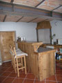 cuisine en châtaignier rustique