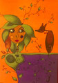 Affiche pour le spectacle "Le chien du jardinier".©Saëlle Knupfer