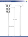Postes para alumbrado deportivo de 6 a 12 m de altura y de 1 a 8 proyectores LED, según su necesidad