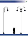 Poste ornamental para alumbrado mod. San Andrés Diferentes opciones de luminarios y alturas disponibles