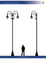 Poste ornamental para alumbrado mod. California. Diferentes opciones de luminarios y alturas disponibles