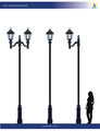 Poste ornamental para alumbrado modelo Michoacán con luminarios LED de alta eficiencia. Altura de 4 a 7 m (la imágen corresponde a poste de 5m)