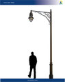 Poste ornamental para alumbrado mod. Tlalpan. Diferentes opciones de luminarios y alturas disponibles