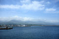 新潟25　芸能とトキの里　両津港から見る佐渡の山並み