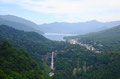 栃木23 日光　明智平から中禅寺湖と華厳の滝を望む