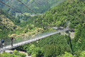 奈良01　吉野路大塔　日本一長い谷瀬の吊り橋 (297.7m)