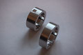 Weissgold 750. Damenring mit 1 Princess Cut Diamand