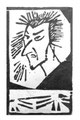 © Schidlo 2025; Holzschnitt Studie; HAndabrieb auf Japanpapier