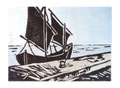 © Schidlo 2026; Boot Cesenatico; zwei Farben Druck
