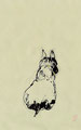 《a dog》　紙にアクリル絵の具、鉛筆、インク、ペン　180mm×120mm／2013