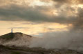 Gunnuhver mit Blick auf Reykjanesviti