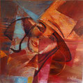 FEMME AU CHAPEAU     huile/toile 30x30                 non disponible   