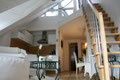 Wohnbereich mit Blick zur Galerie und Dachterrasse