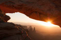 mesa arch bei sonnenaufgang