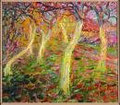 Troncs d'arbres blancs 1908